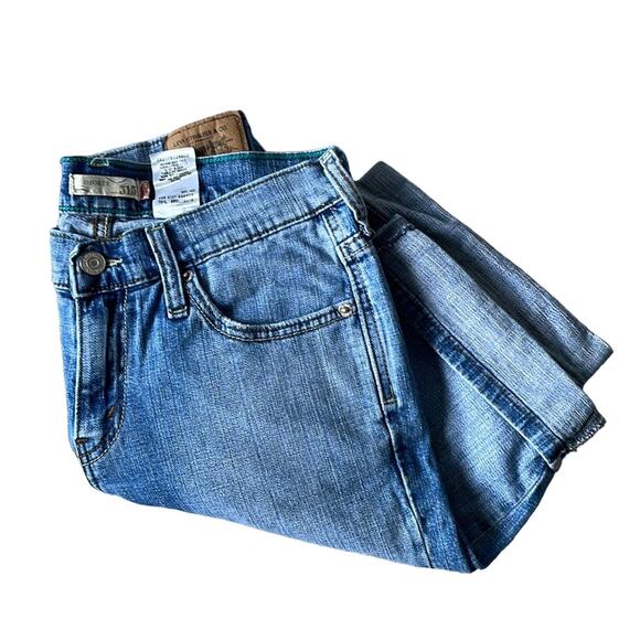 Levi's Pants - Levi’s 515 Bermuda Shorts 4 Denim Rolled Hem Medium Wash